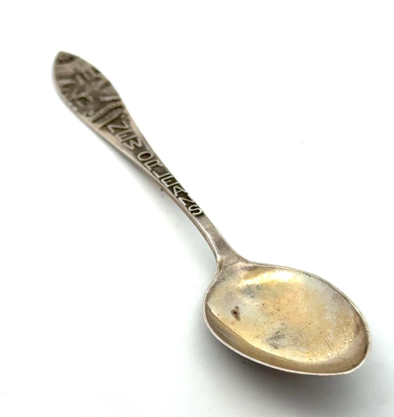 .925 Sterling Silver New Orleans Belarus Courtyard Souvenir Spoon, 7.7g - Image 2