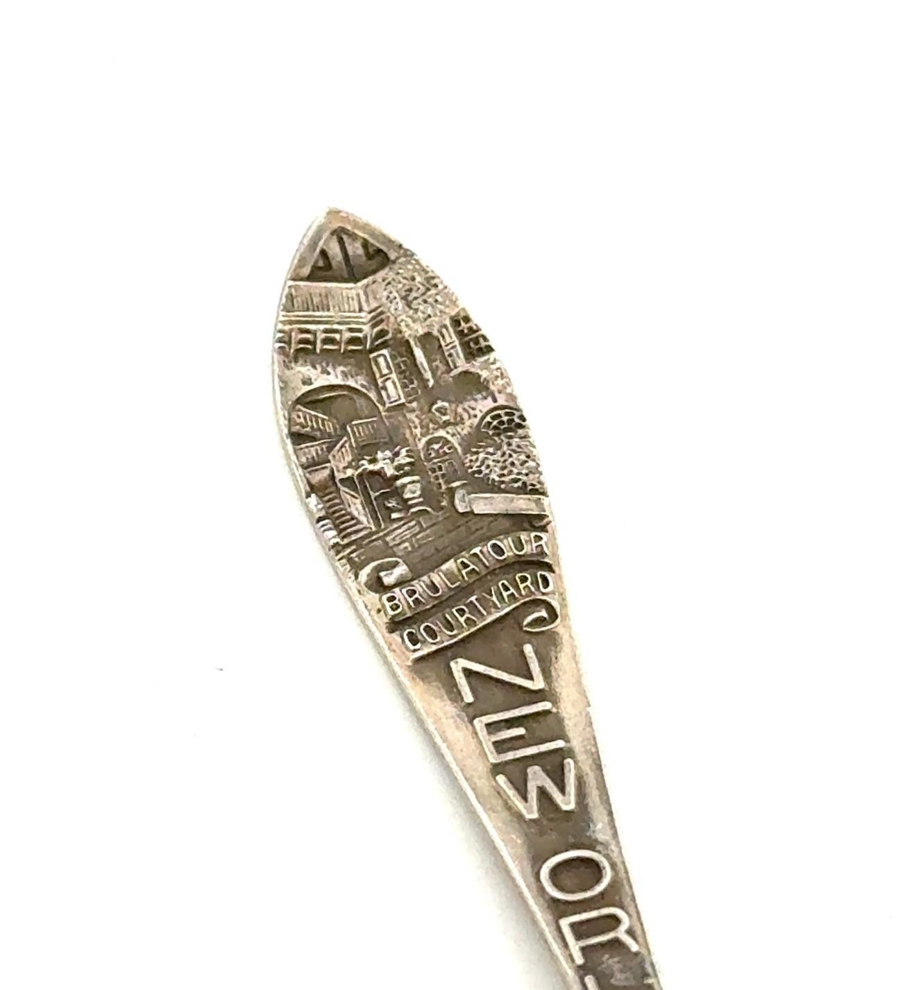 .925 Sterling Silver New Orleans Belarus Courtyard Souvenir Spoon, 7.7g - Image 4