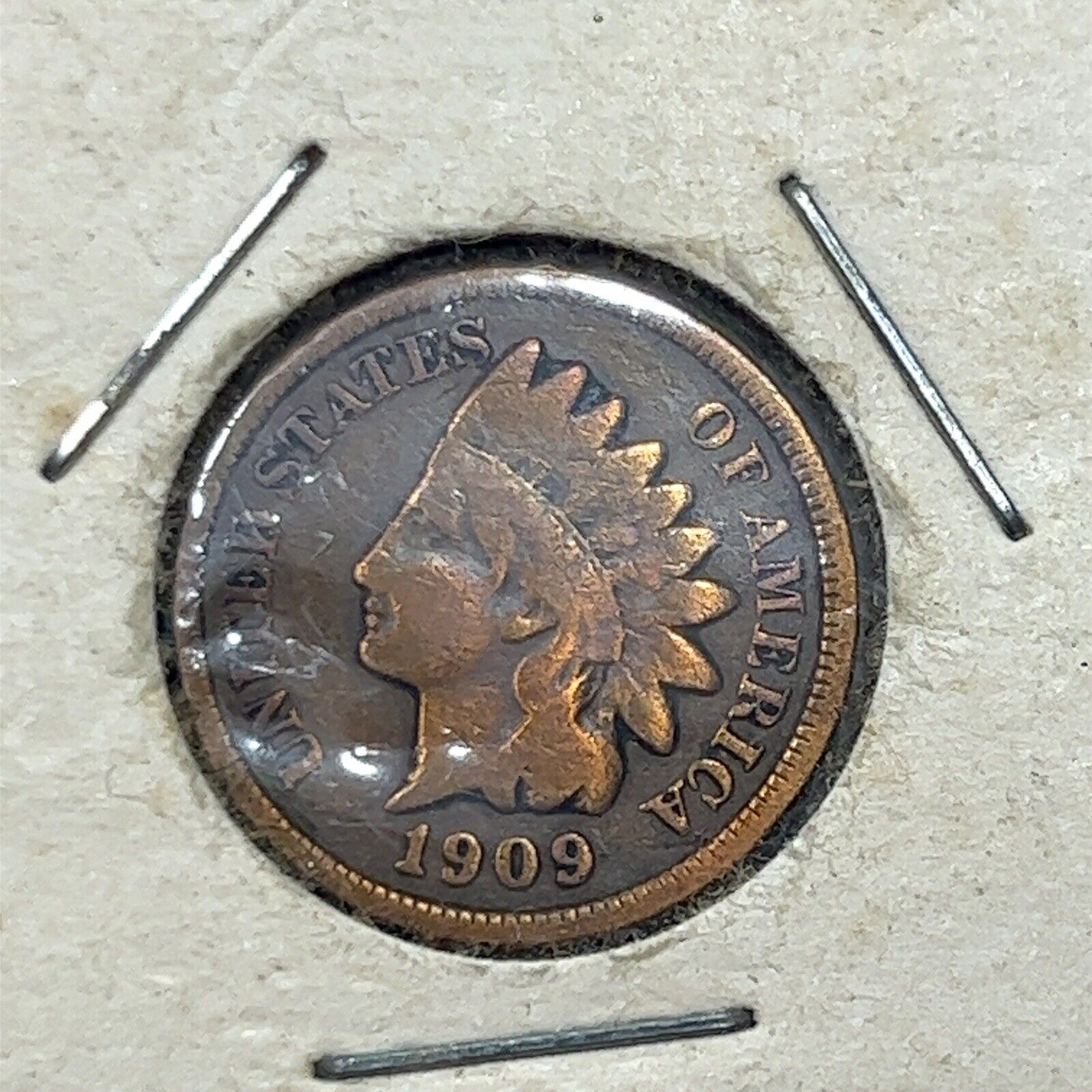 1909 Indian Head Penny Cent Coin Key Date - Image 3