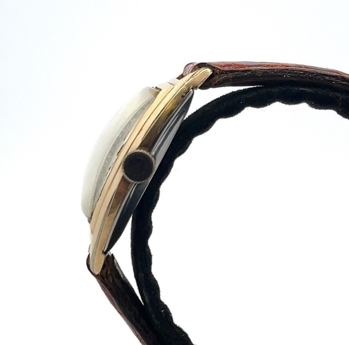 27mm Vintage Bulova 10k RGP Bezel Manual Winding 10AX 15J Movement Men’s Watch - Image 5