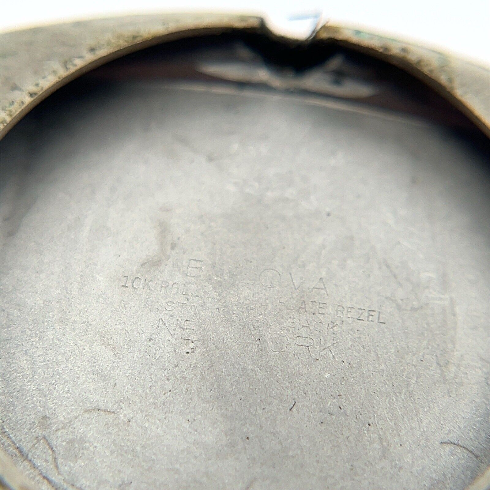 27mm Vintage Bulova 10k RGP Bezel Manual Winding 10AX 15J Movement Men’s Watch - Image 9