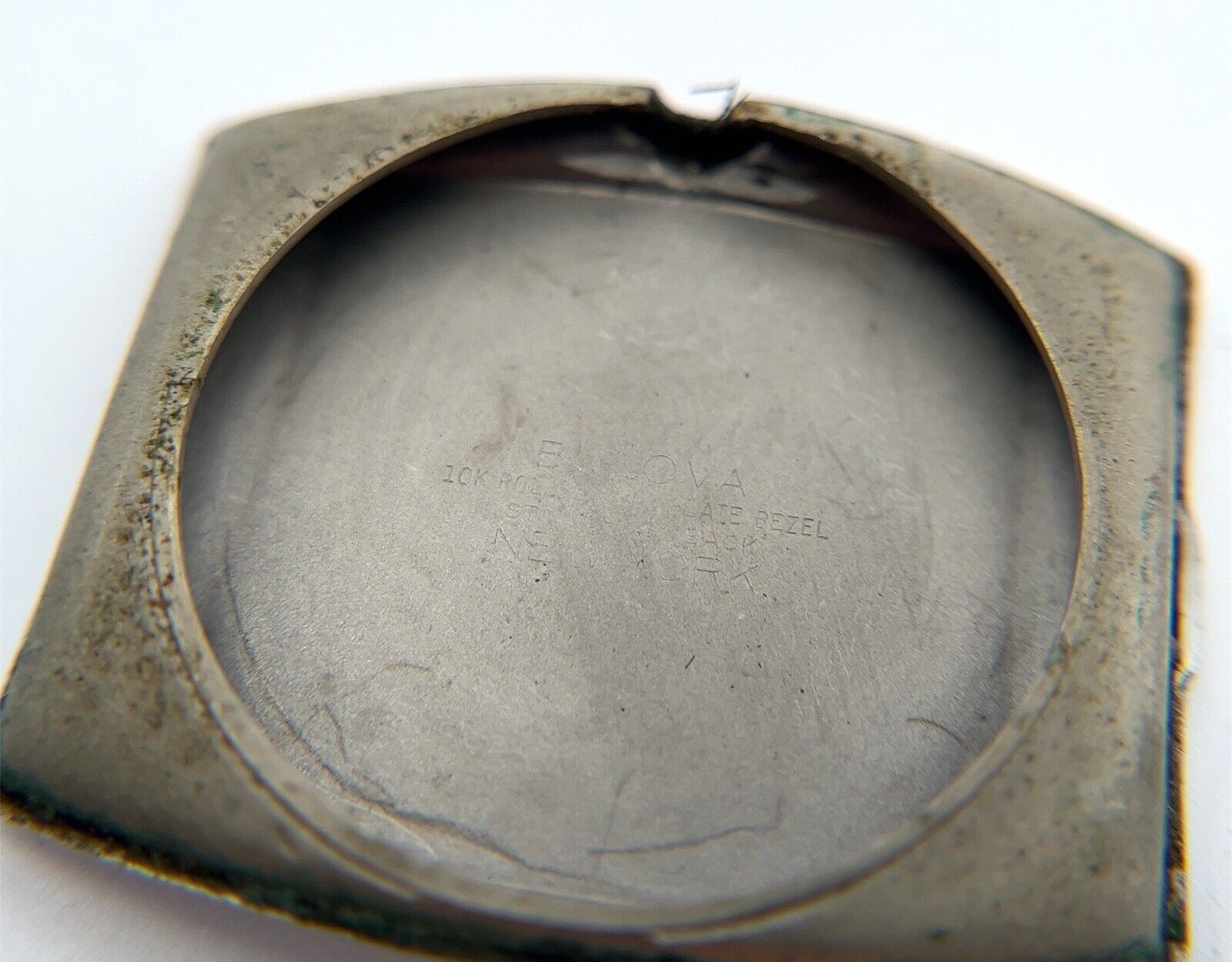 27mm Vintage Bulova 10k RGP Bezel Manual Winding 10AX 15J Movement Men’s Watch - Image 10