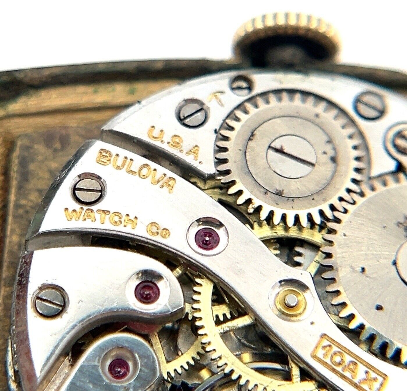 27mm Vintage Bulova 10k RGP Bezel Manual Winding 10AX 15J Movement Men’s Watch - Image 12