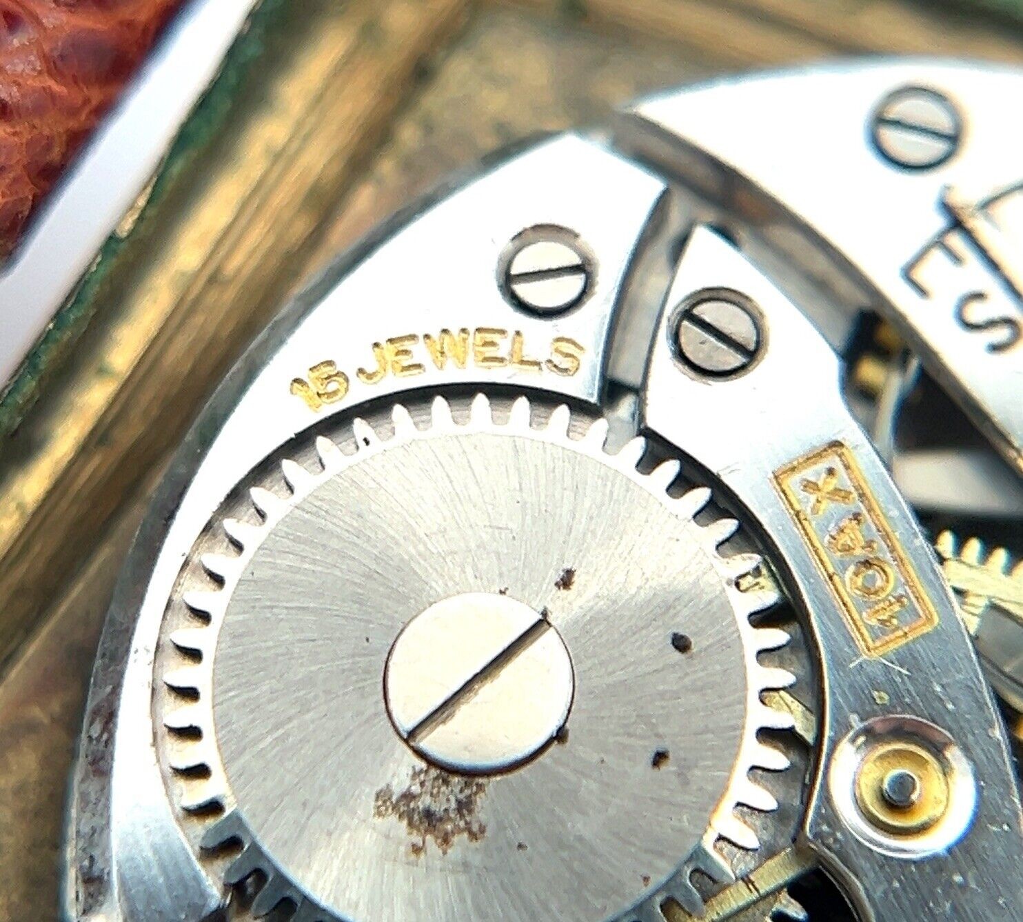 27mm Vintage Bulova 10k RGP Bezel Manual Winding 10AX 15J Movement Men’s Watch - Image 13