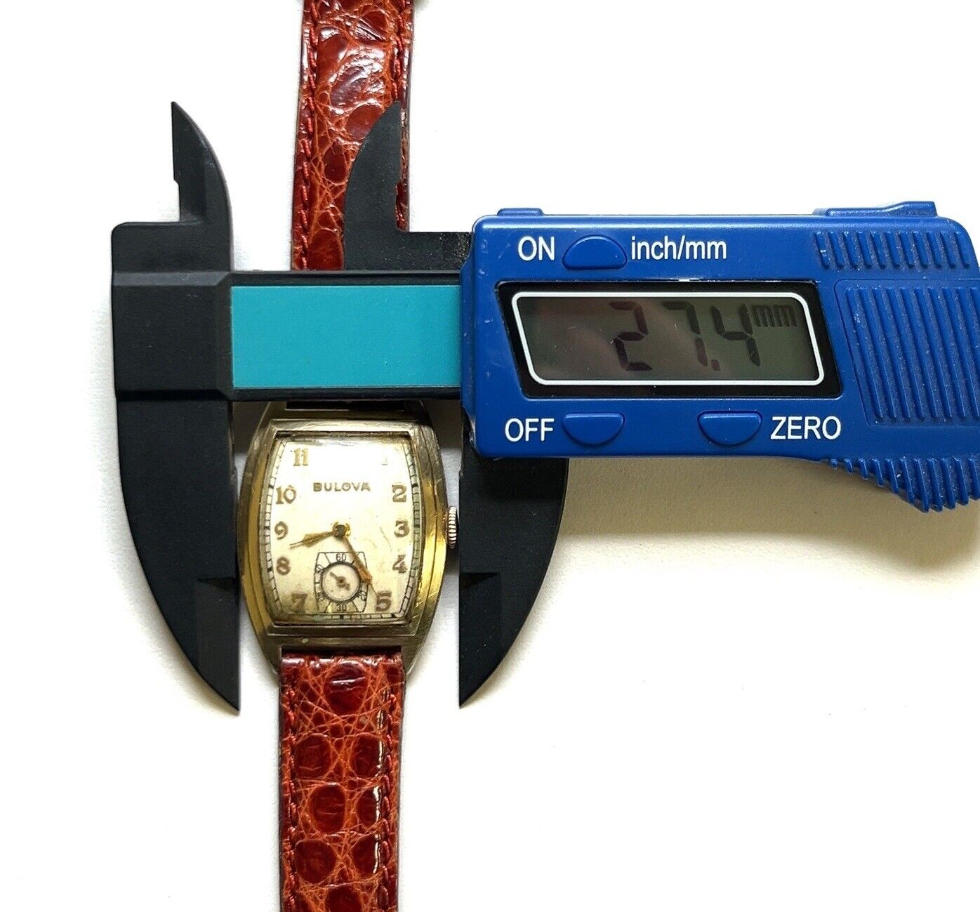 27mm Vintage Bulova 10k RGP Bezel Manual Winding 10AX 15J Movement Men’s Watch - Image 14
