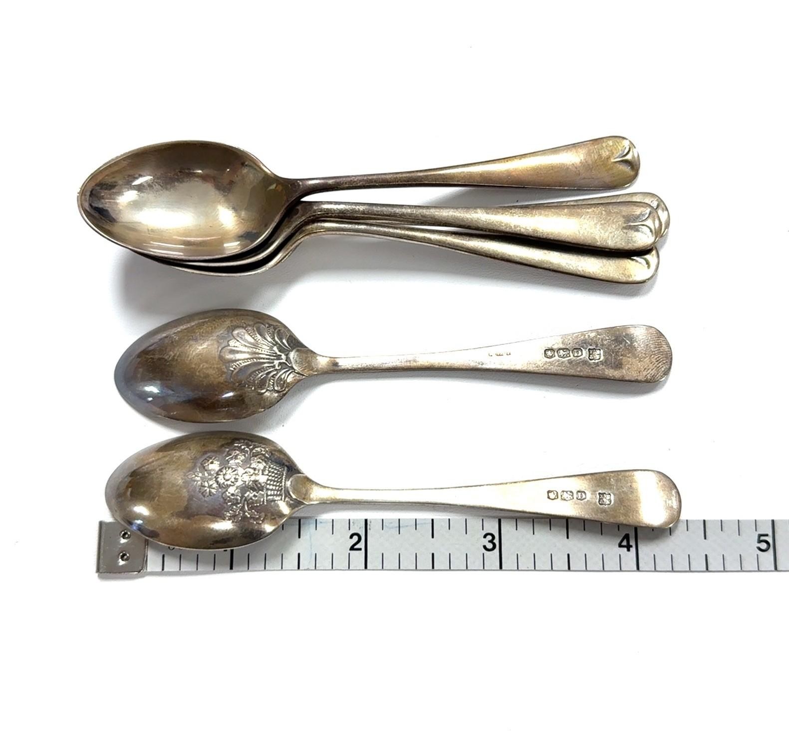 Set of 6 - TB&S Bradbury & Sons Sheffield 1946 Demitasse Spoon Set w/ Orig Box - Image 8