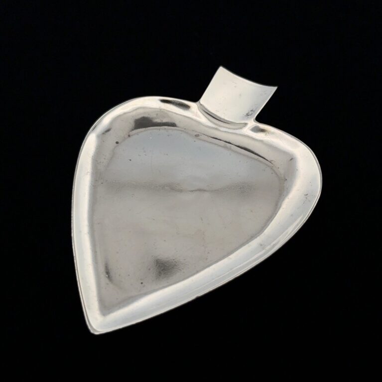 925 Sterling Silver Spade Heart Dish 28.2g