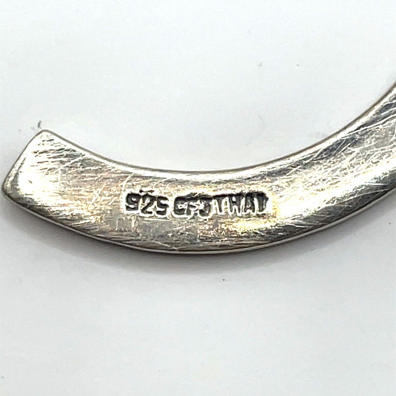 CFJ 1.5 Inch Oxidized Silver Hoop Earrings - Image 7
