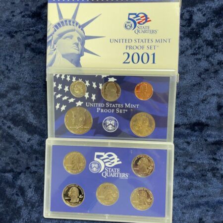 Lot of Two 2001-S 50 State Quarters United States Proof Sets