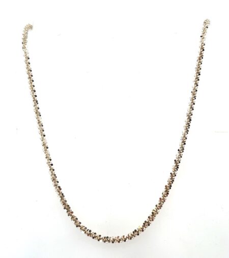 42” Milor Italy Diamond Cut Margarita Chain Necklace 19.5g