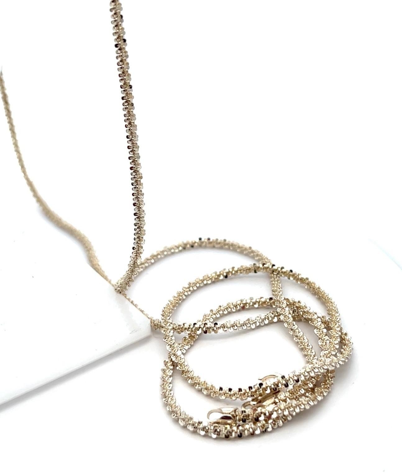 42” Milor Italy Diamond Cut Margarita Chain Necklace 19.5g - Image 3