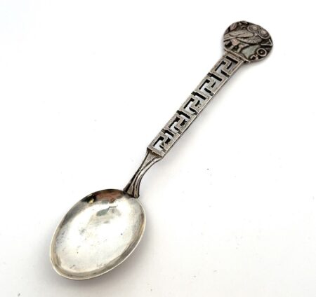 4.25” Athens Greece 800 Silver Souvenir Spoon 9.9g