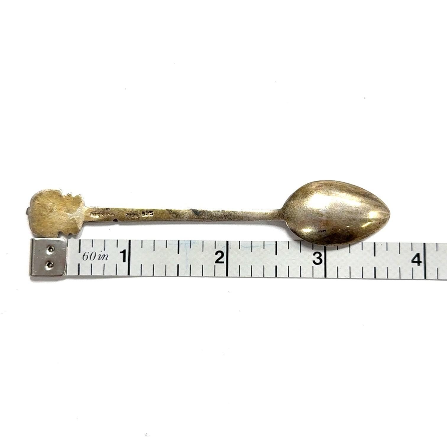 3.75” Vintage Mexico 925 Sterling Silver P. Vallarta Spoon 7.3g - Image 5