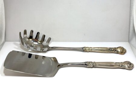 Gorham Chantilly Lasagna & Pasta Server 925 Sterling Silver & Stainless Steel