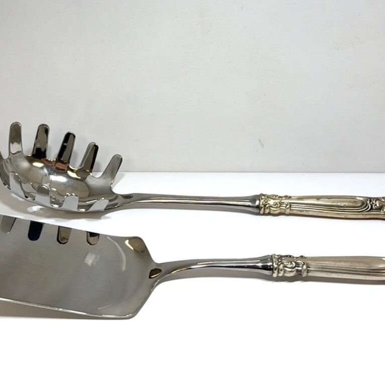 Gorham Chantilly Lasagna & Pasta Server 925 Sterling Silver & Stainless Steel