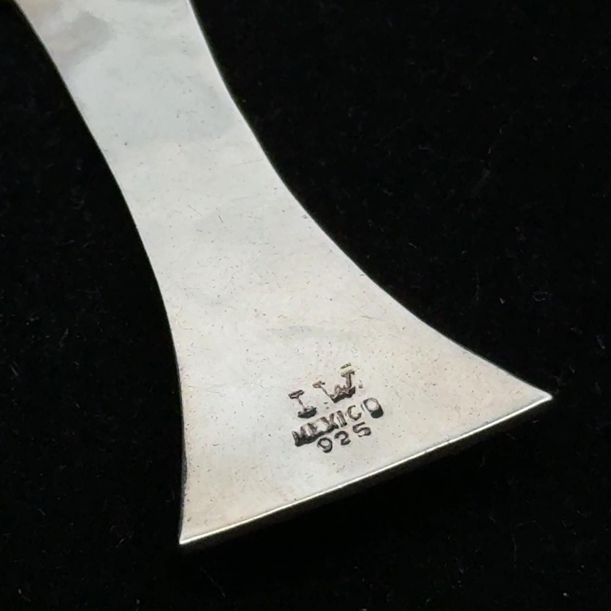 .925 Sterling Silver Hammered Cross, Mexico, 10.6g - Image 6