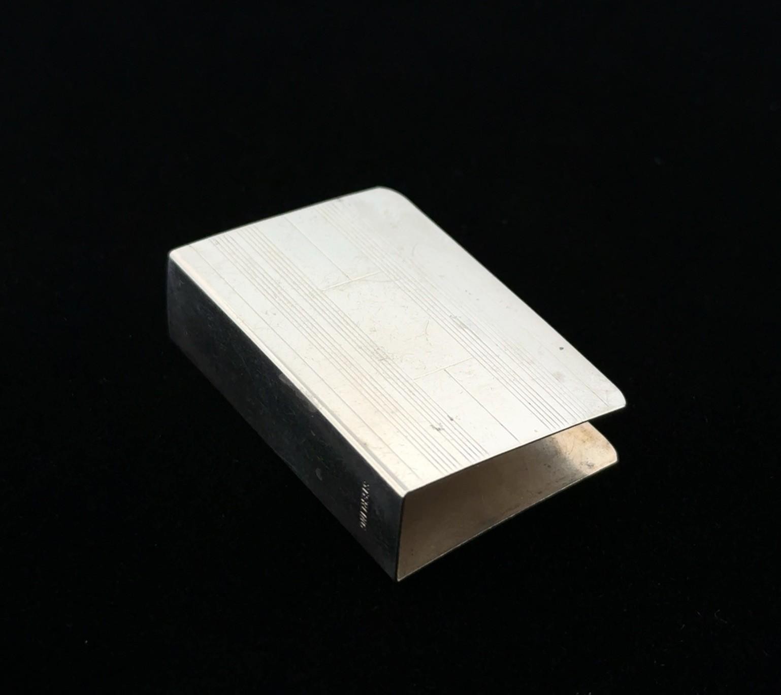 Vintage 925 Sterling Silver Match Box Cover 11.5g - Image 2