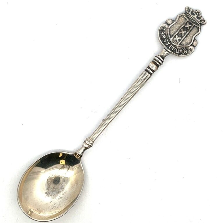 4.25” Vintage Amsterdam 925 Sterling Silver Souvenir Spoon 12.2g