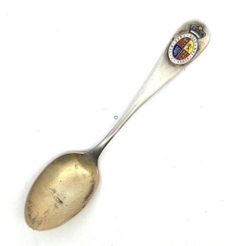4.5” Honi Soit Qui Maly Pense Royal Coat of Arms 925 Sterling Silver Spoon 12g