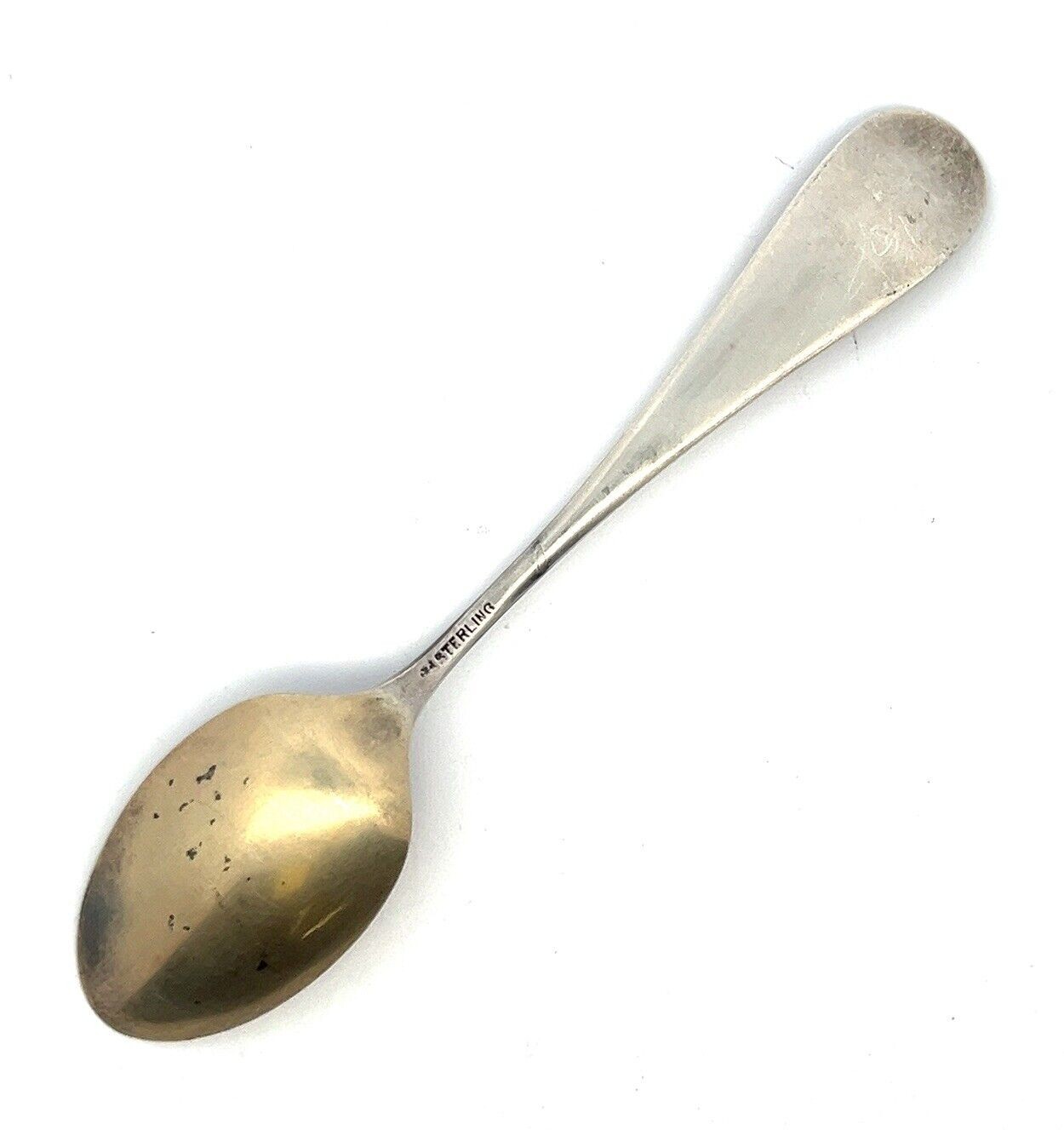 4.5” Honi Soit Qui Maly Pense Royal Coat of Arms 925 Sterling Silver Spoon 12g - Image 2