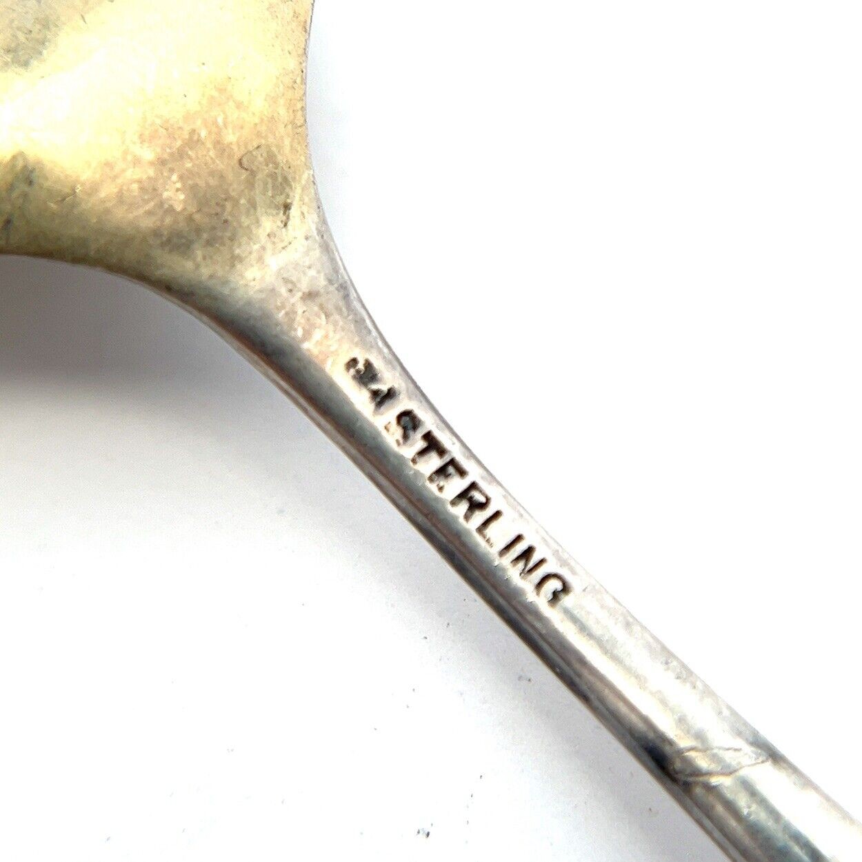 4.5” Honi Soit Qui Maly Pense Royal Coat of Arms 925 Sterling Silver Spoon 12g - Image 4