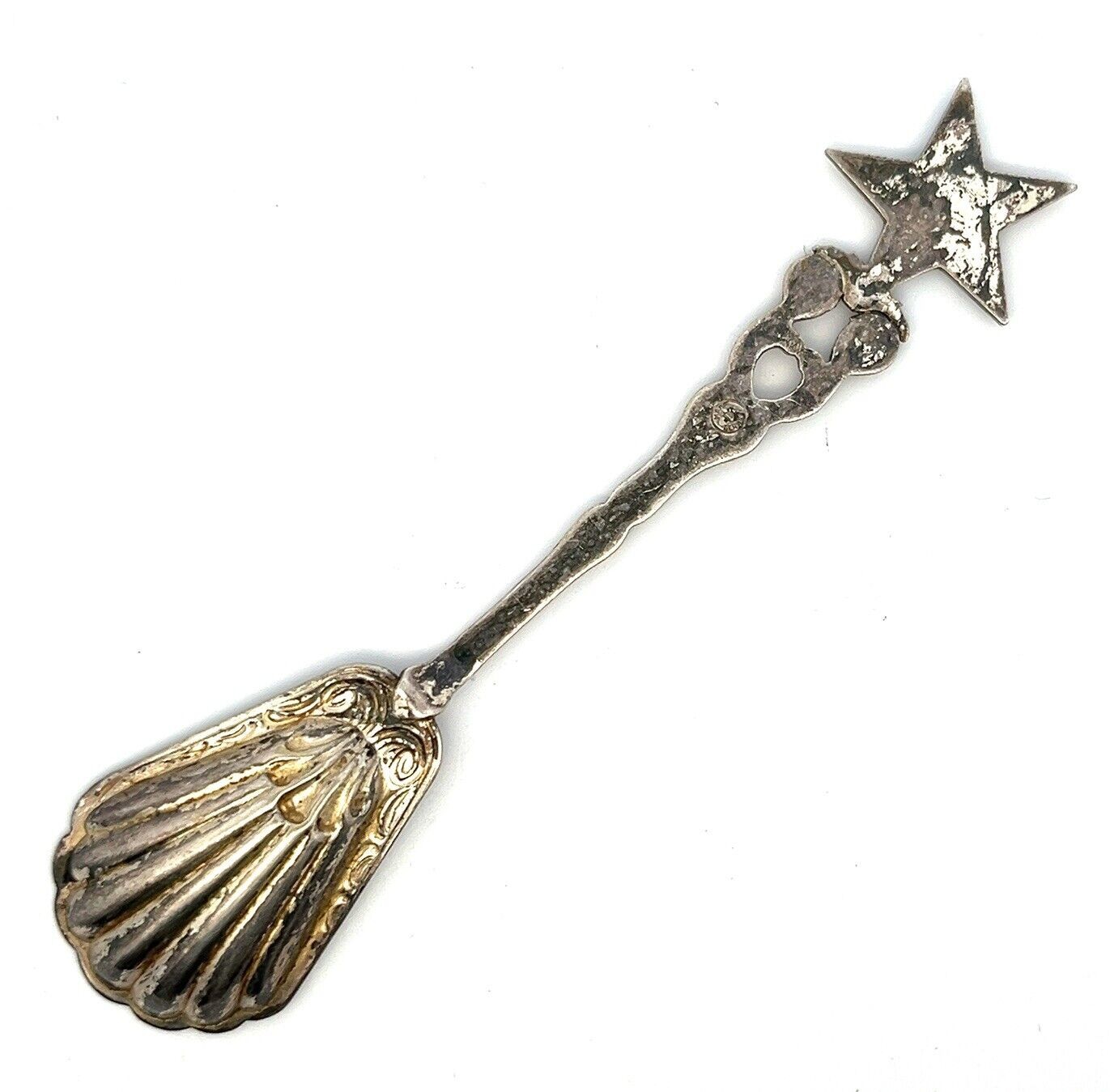 4.75” Order of The Eastern Star 925 Sterling Silver Spoon Made in Germany 12g - Image 2