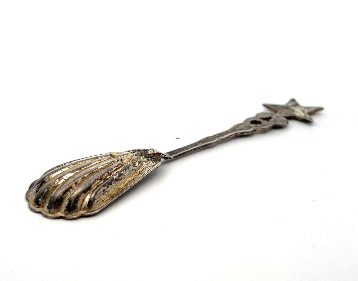 4.75” Order of The Eastern Star 925 Sterling Silver Spoon Made in Germany 12g - Image 4