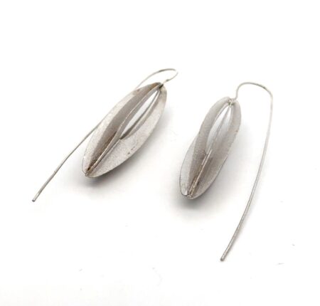 .925 Sterling Silver Open Oval Earrings, 7.1g
