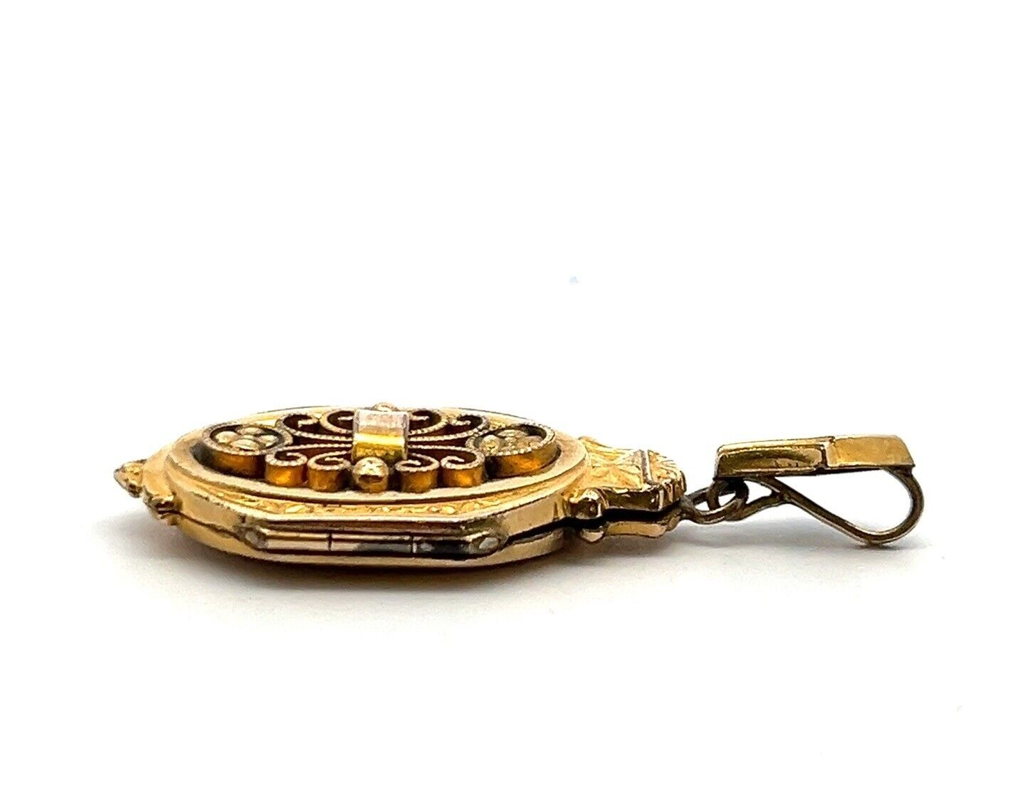 Antique 1/20 12k Gold Filled - Walter E. Hayward - Locket Pendant 7.3g - Image 3