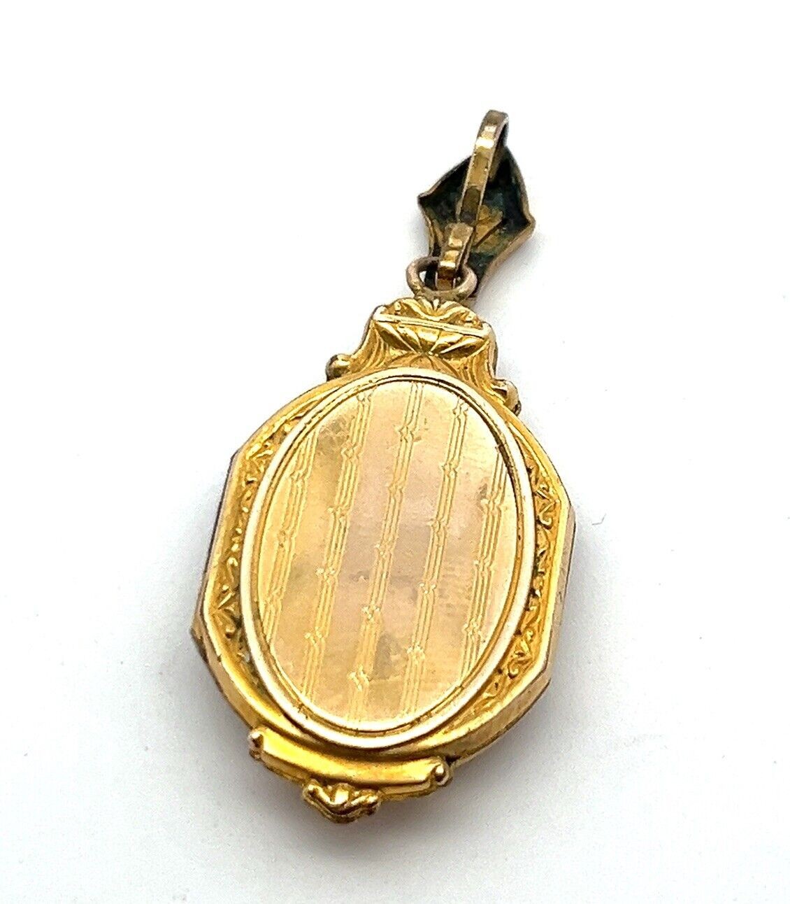 Antique 1/20 12k Gold Filled - Walter E. Hayward - Locket Pendant 7.3g - Image 4