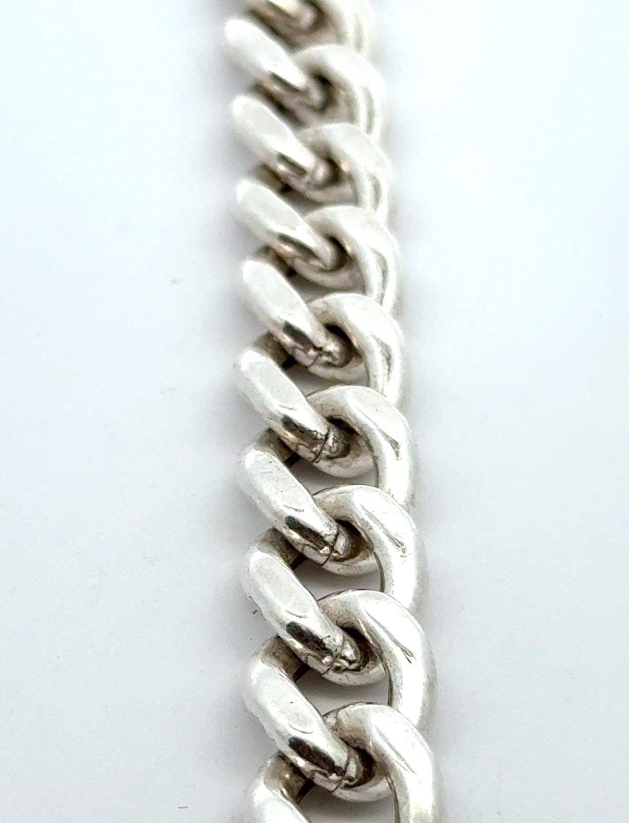 8” .925 Sterling Silver Cuban Link Bracelet, Made In Italy, 21.8g - Image 8