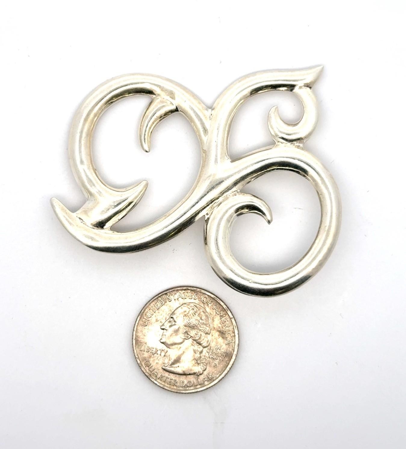 .925 Sterling Silver Pin, 10.2g - Image 2