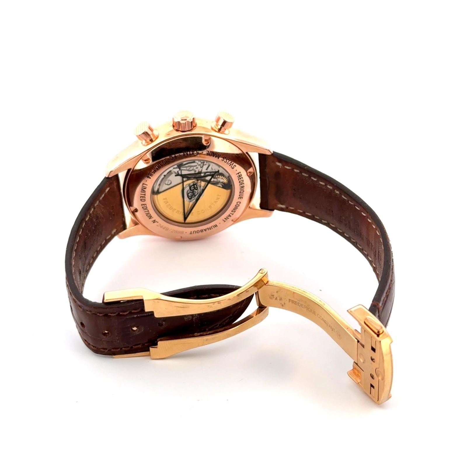 Frederique Constant Runabout Chronograph FC-393RM5B4 Automatic Swiss Wristwatch - Image 6
