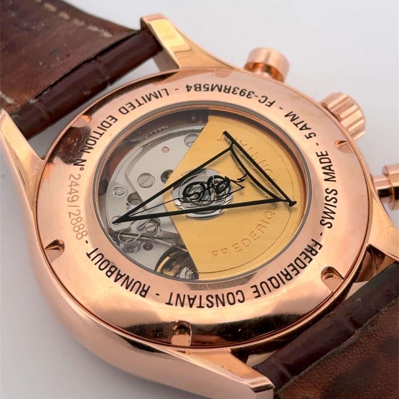 Frederique Constant Runabout Chronograph FC-393RM5B4 Automatic Swiss Wristwatch - Image 7