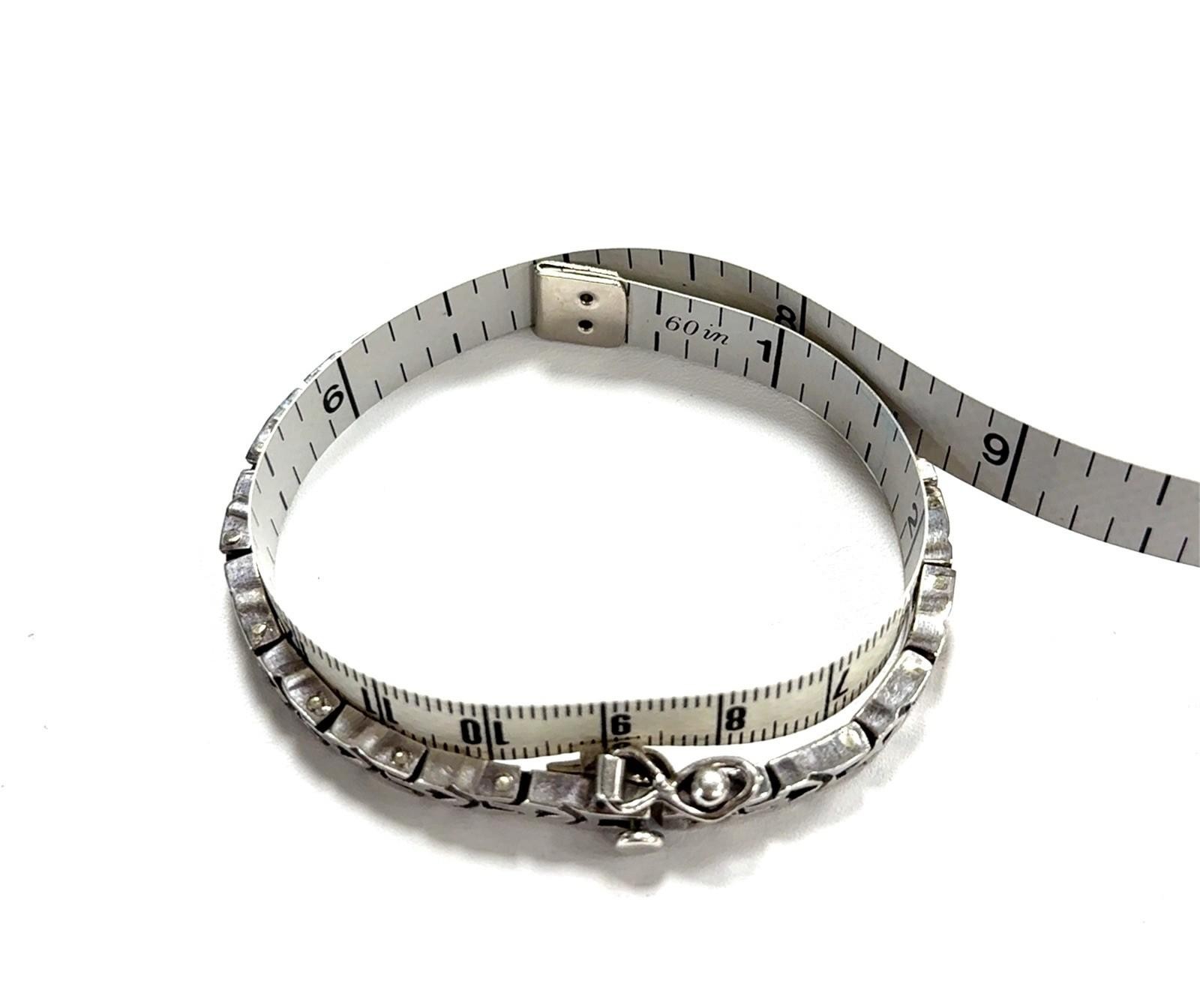 7” Taxco Mexico 925 Sterling Silver Bracelet 29.6g - Image 7