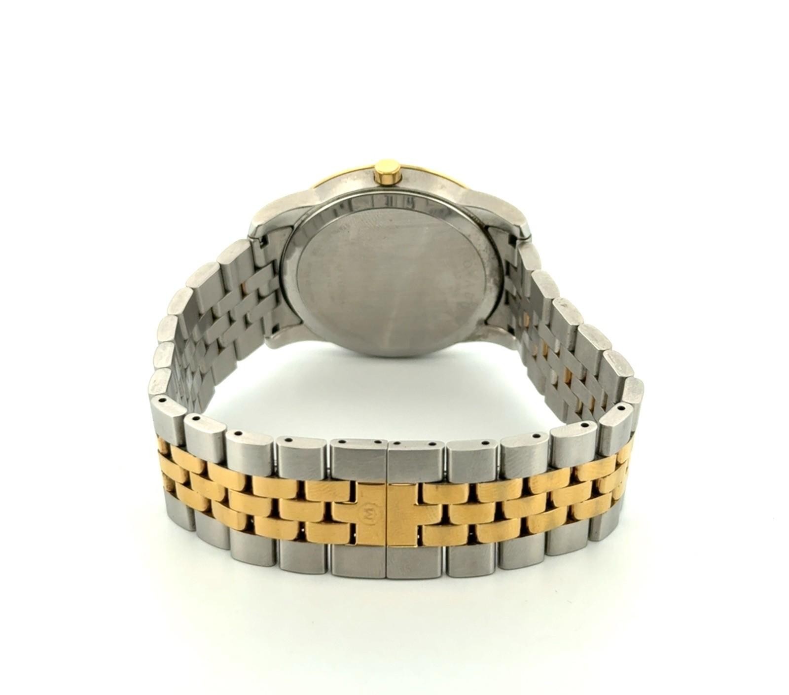 40mm Movado Museum Classic Two-Tone Diamond Quartz Wristwatch 0606879 - Image 4