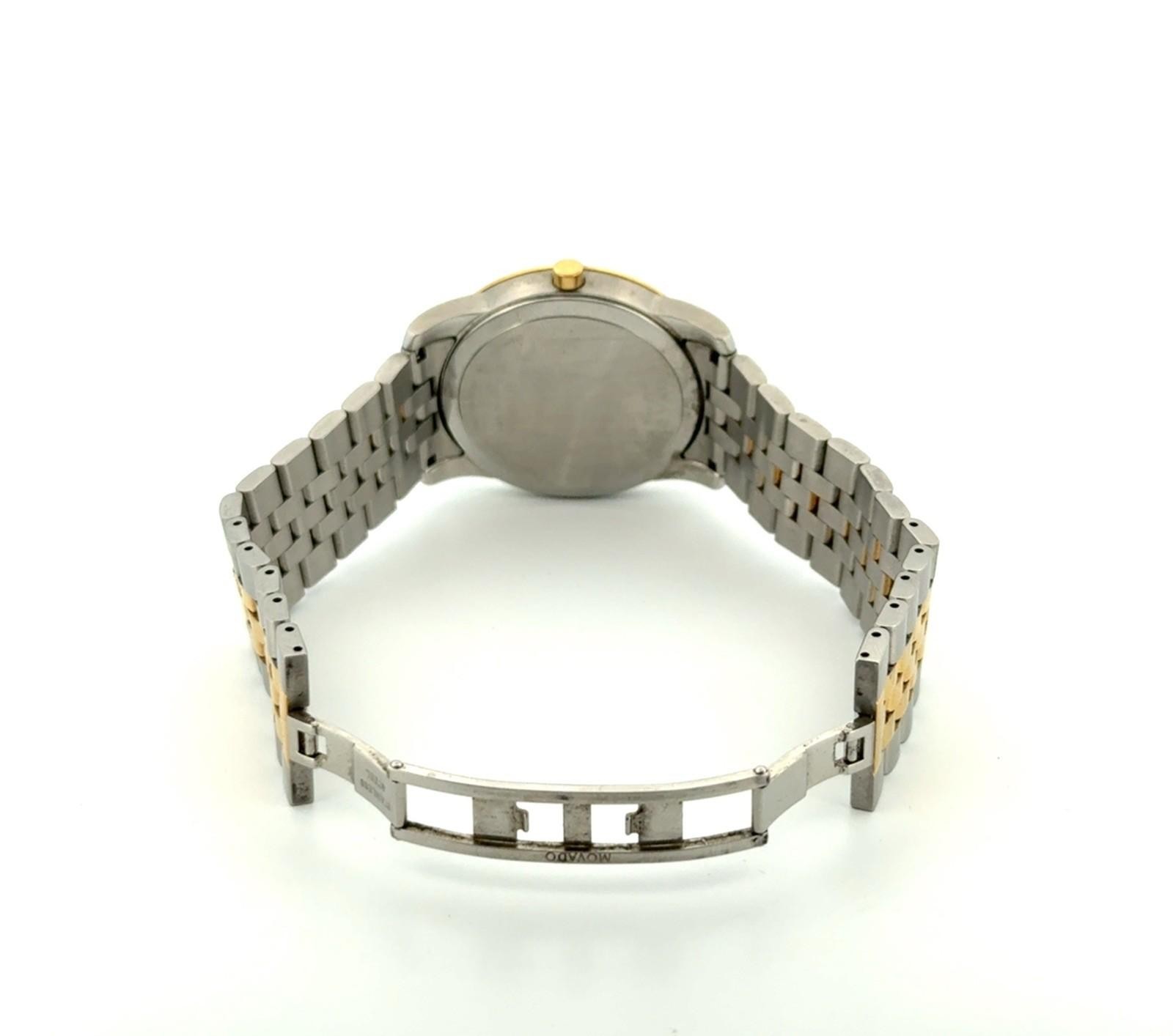 40mm Movado Museum Classic Two-Tone Diamond Quartz Wristwatch 0606879 - Image 5
