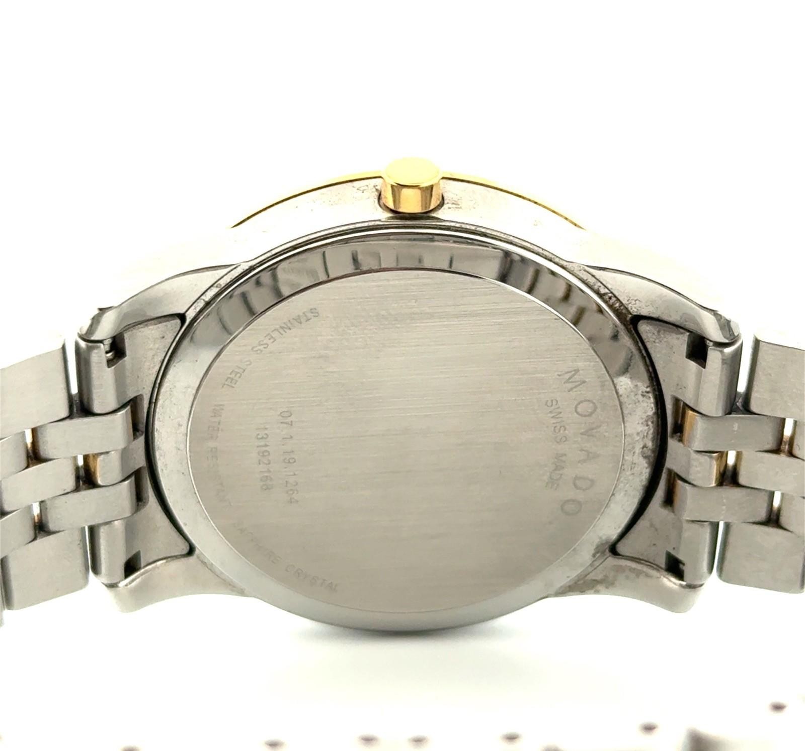 40mm Movado Museum Classic Two-Tone Diamond Quartz Wristwatch 0606879 - Image 7