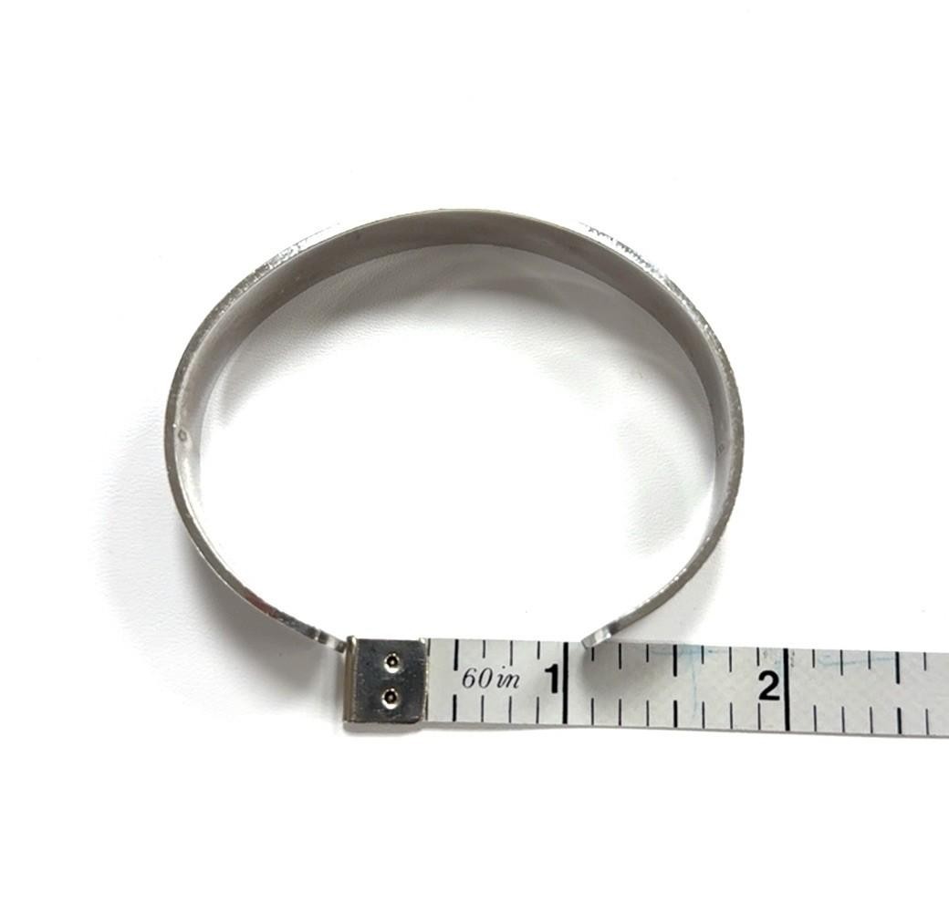 6.75” x 12.5mm Van Dell 925 Sterling Silver Blank Polished Cuff Bracelet 29.4g - Image 8