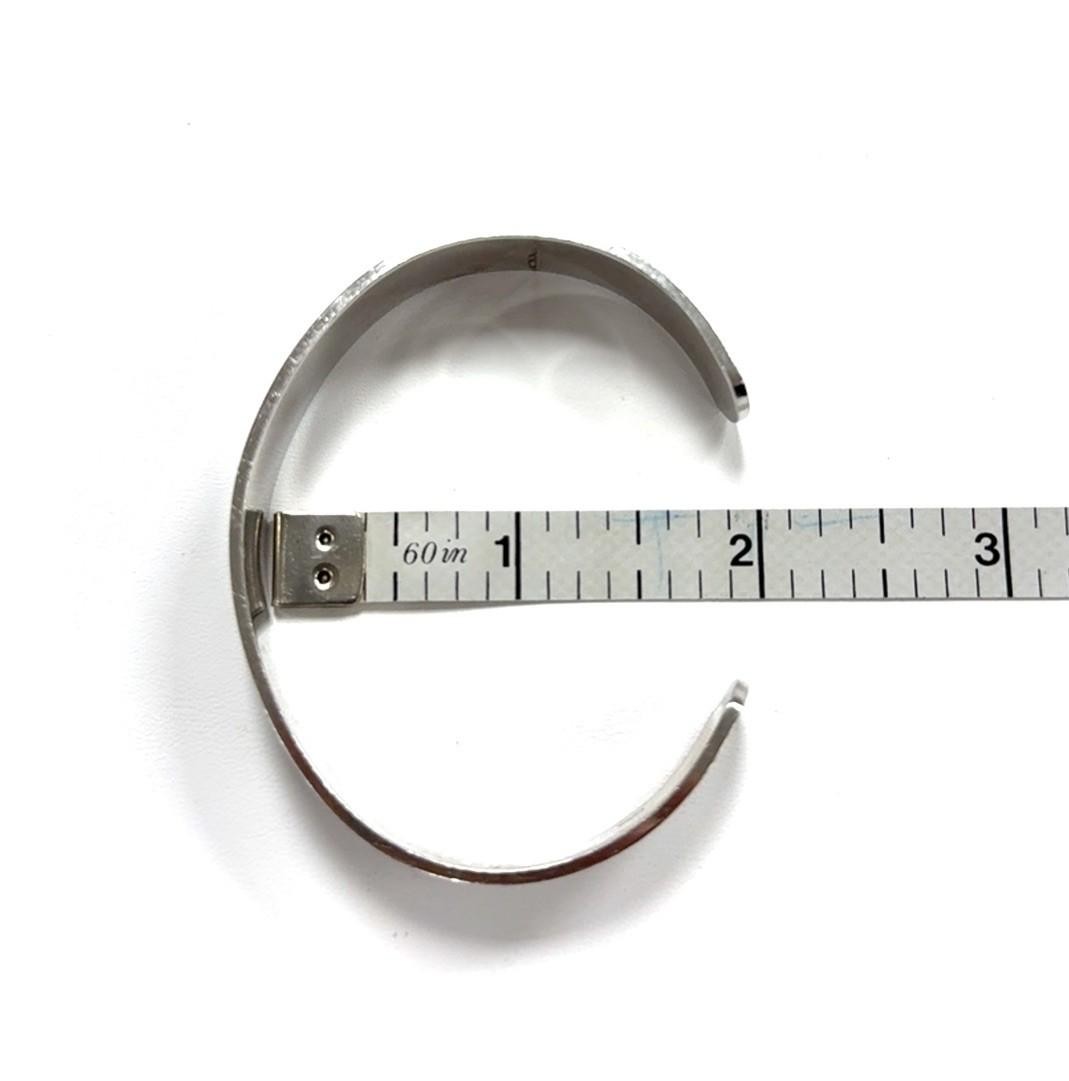 6.75” x 12.5mm Van Dell 925 Sterling Silver Blank Polished Cuff Bracelet 29.4g - Image 10