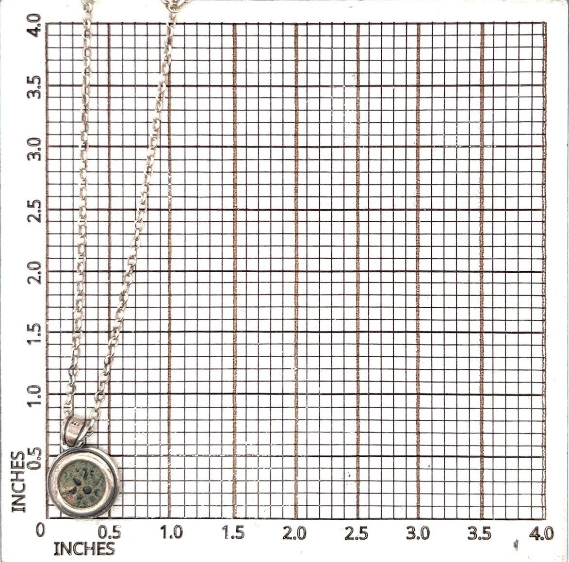 Ancient Widow Mite Coin Pendant 20” Necklace in Sterling Silver 6.8 Grams - Image 9