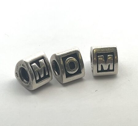 Lot of 3 Pandora ALE S925 “MOM” Letters Charms