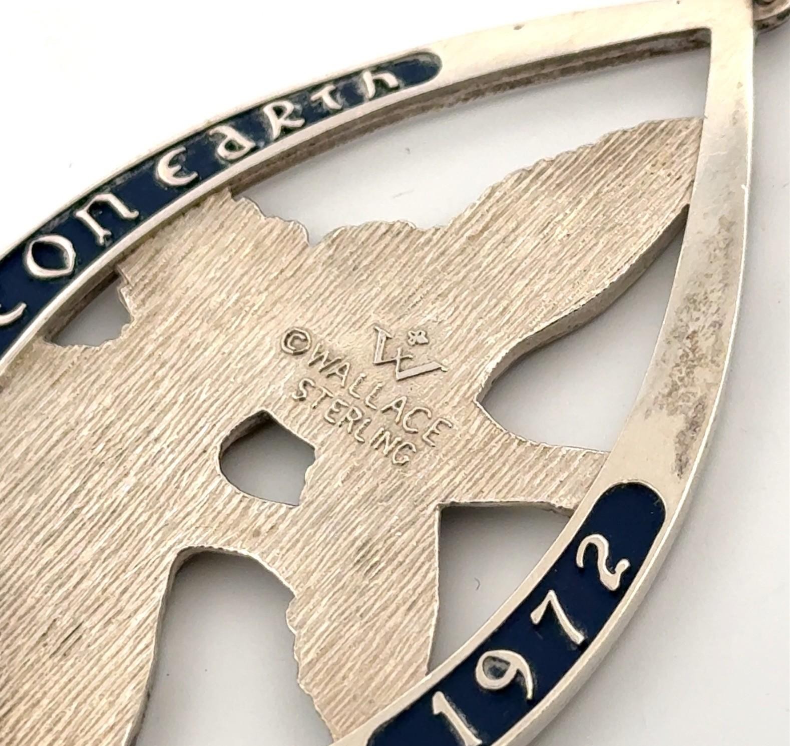Wallace Sterling 1972 Peace on Earth Doves Pendant Ornament 925 Vintage Silver - Image 5
