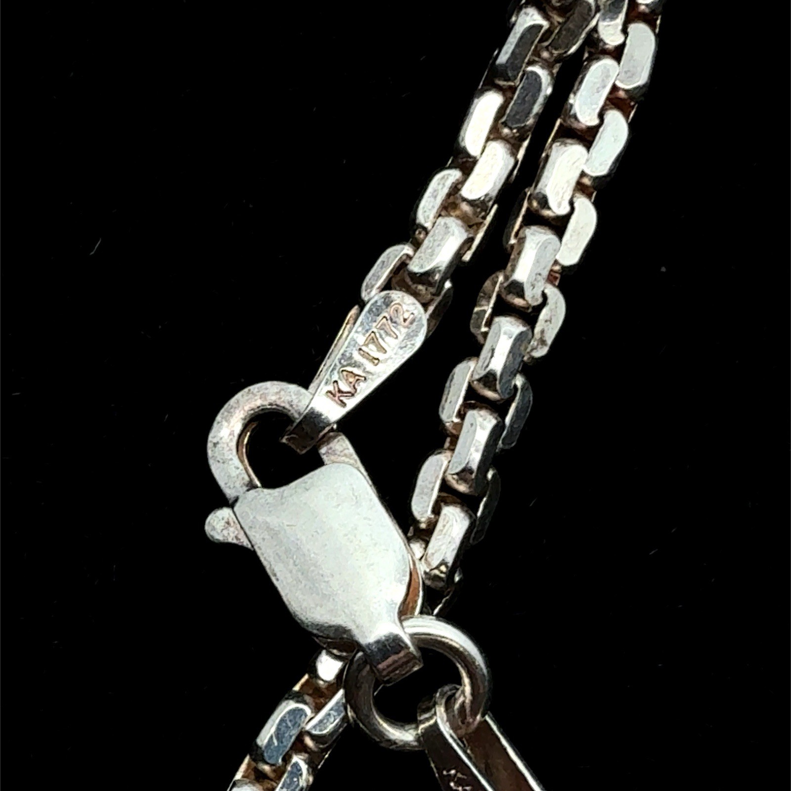 24” x 2mm KA 925 Sterling Silver Diamond Cross Pendant On Cable Necklace, 23.4g - Image 7
