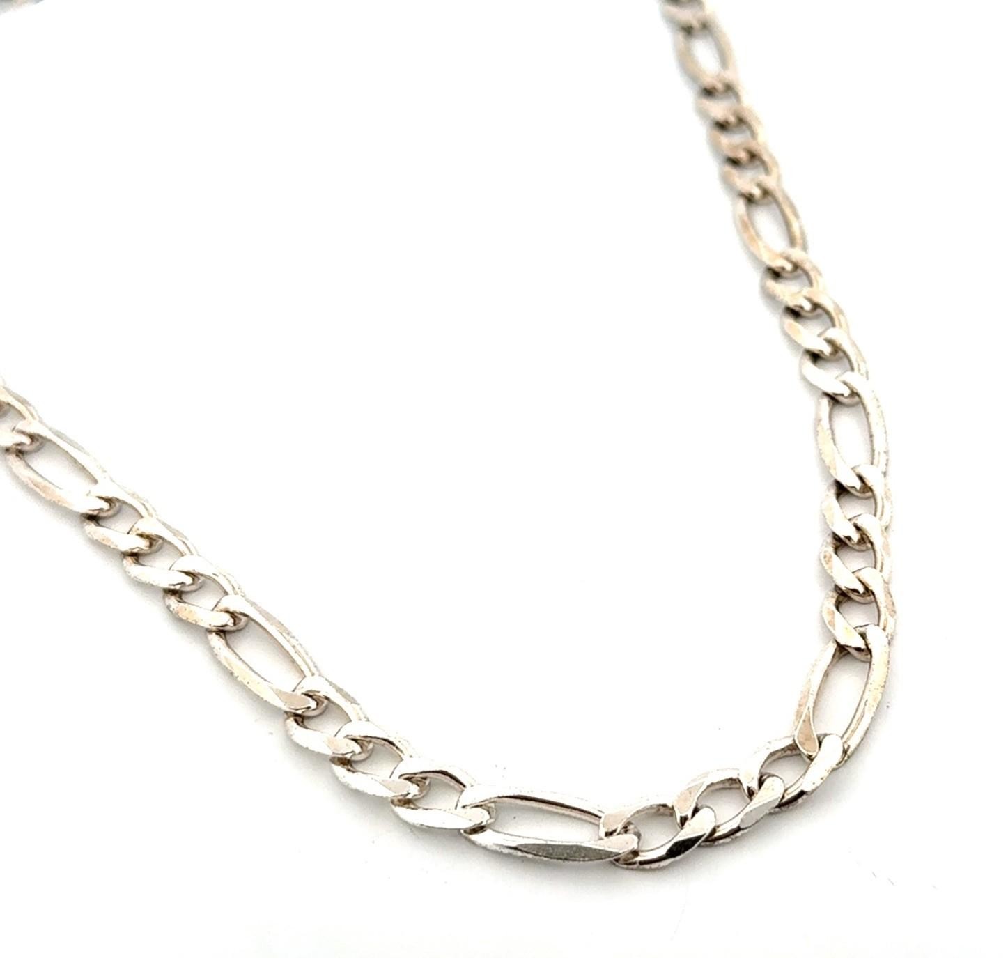 20” x 8mm Italy 925 Sterling Silver Figaro Link Chain Necklace 39.7g - Image 3