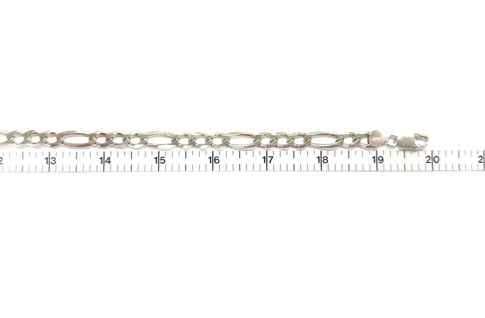 20” x 8mm Italy 925 Sterling Silver Figaro Link Chain Necklace 39.7g - Image 8