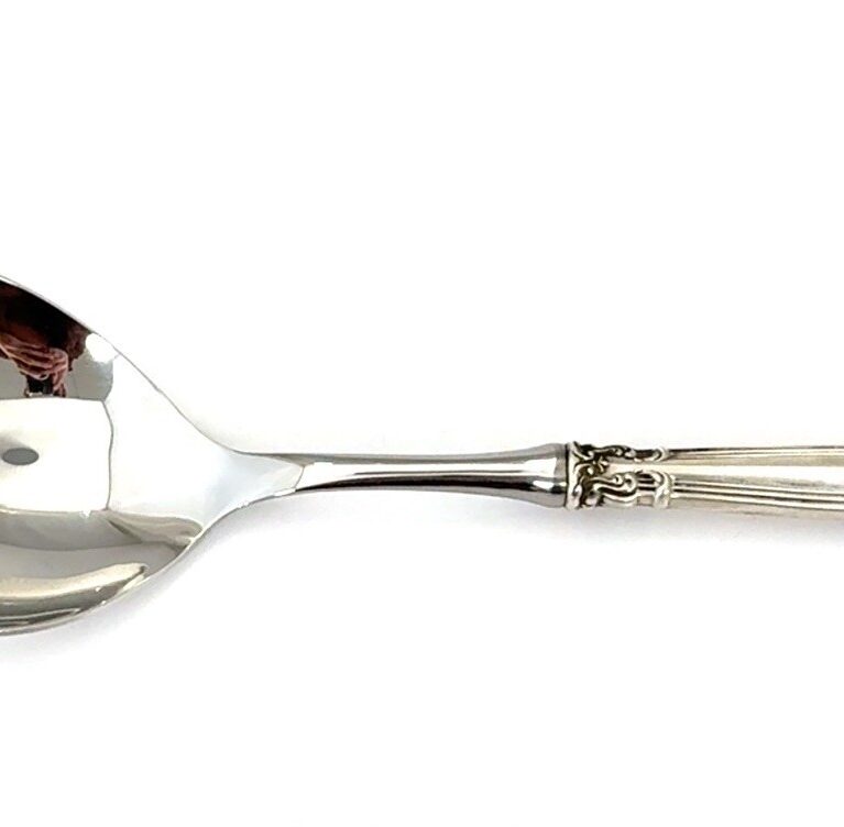 10.75” Gorham Chantilly 925 Sterling Silver Handle Casserole Spoon - No Monogram